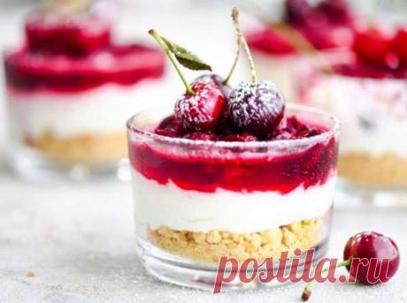 Самый быстрый чизкейк с вишней — Домашний уют