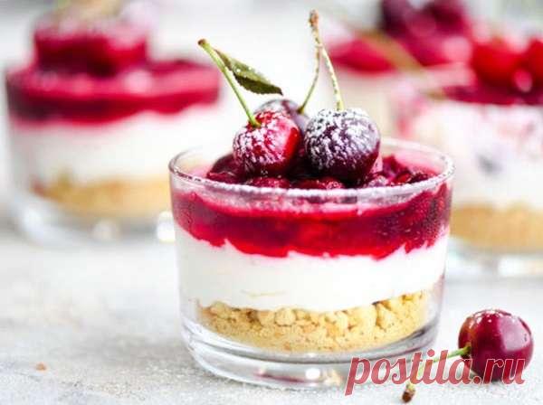 Самый быстрый чизкейк с вишней — Домашний уют