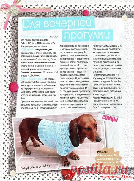Обновки для пёсика и кухни - Вязание - Страна Мам