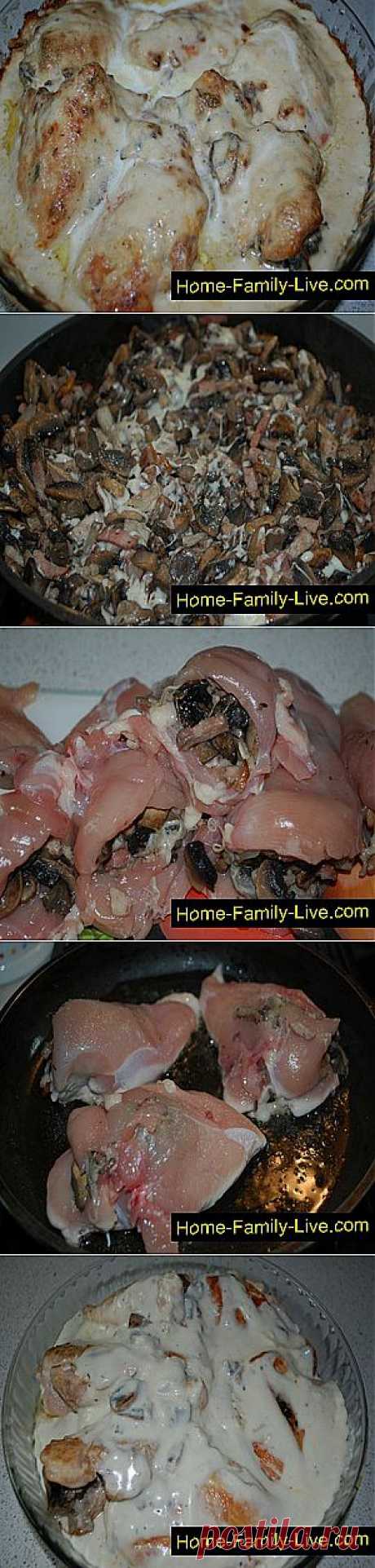 Кулинарные рецепты Куриная грудка в сливочном соусе » Кулинарные рецепты