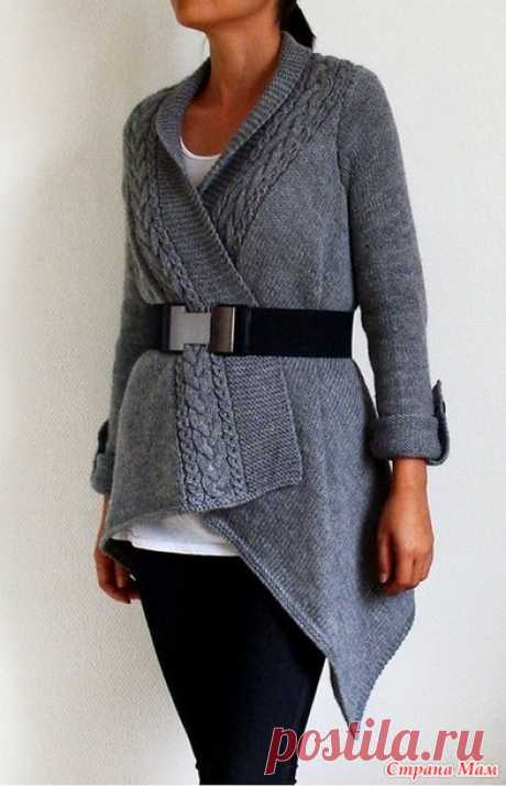 КАРДИГАН-ПРЯМОУГОЛЬНИК - Laura Cardigan by Little Thingies - ВЯЗАНАЯ МОДА+ ДЛЯ НЕМОДЕЛЬНЫХ ДАМ - Страна Мам