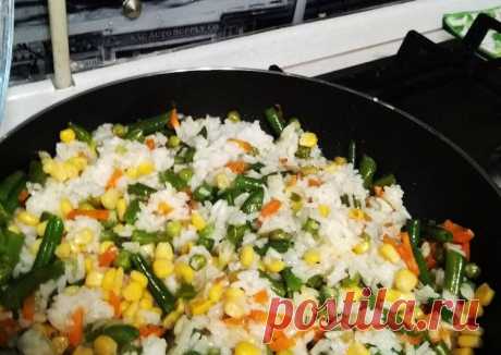 (5) Рис с кукурузой, горохом и фасолью - пошаговый рецепт с фото. Автор рецепта Катерина Свинцова . - Cookpad