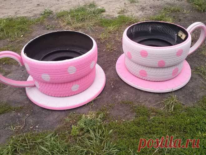 Куда деть покрышки? В сад! | Мастер-классы по рукоделию