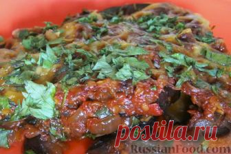 Рецепт: Баклажаны в духовке по-гречески на RussianFood.com