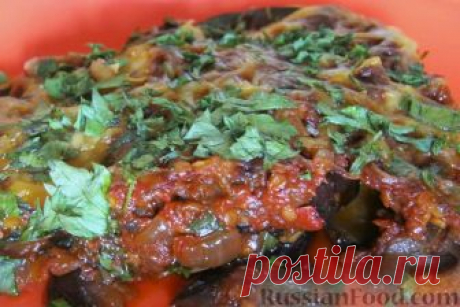 Рецепт: Баклажаны в духовке по-гречески на RussianFood.com