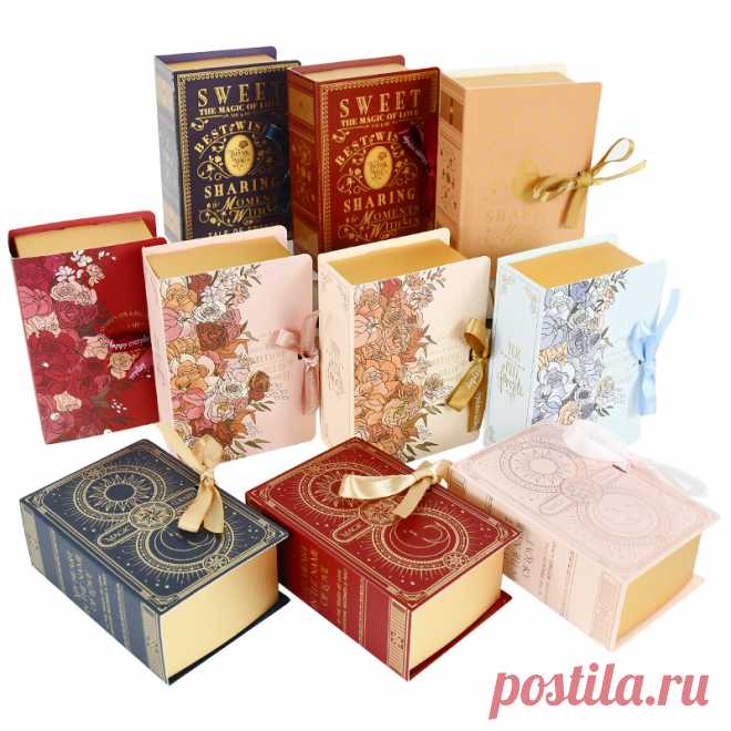 5/3/1 новая древняя Волшебная подарочная коробка в форме книги картонная доска конфетный шоколадный подарок упаковочная коробка для свадьбы День рождения День Матери - купить по выгодной цене | AliExpress
