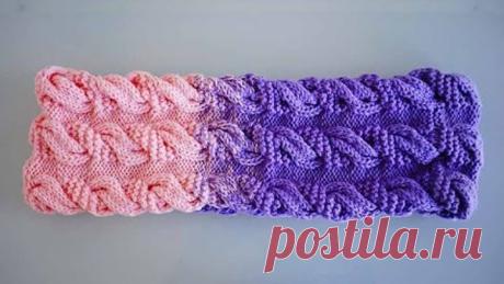 Снуд Омбре спицами