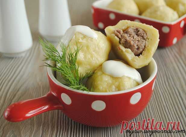 КАРТОФЕЛЬНЫЕ КЛЁЦКИ С ГРИБАМИ.