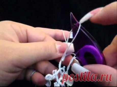 Frivolite-Tatting lesson 15 - mock ring