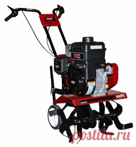 Культиватор CRAFTSMAN 98694 оснащен надежным двигателем Briggs&amp;Stratton мощностью 5.5 л.с. Агрегат предназначен для вспашки, рыхления почвы на садово-огородном участке. Ширина обработки за один проход регулируется (доступно три варианта - это 33/56/61 см).