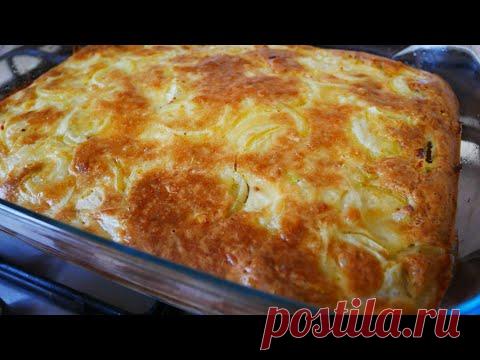 Ужин в духовке! БЕЗ ВОЗНИ и ЖАРКИ! Пирог с КАРТОФЕЛЕМ и КУРИЦЕЙ Быстрый ужин