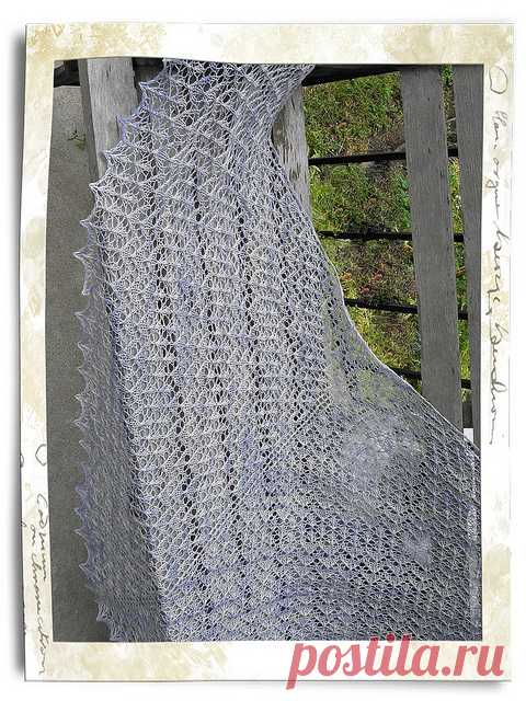 Шарфы и шали, вязаные спицами и крючком, схемы и описания - Вяжи.ру - модели 13