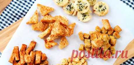 СУХАРИКИ С РАЗНЫМИ ВКУСАМИ