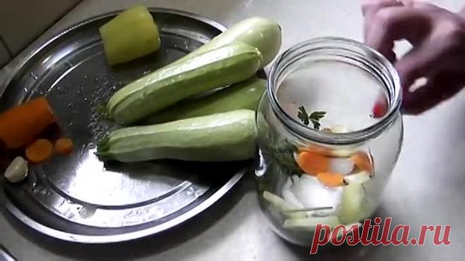 Кабачки маринованные на зиму.