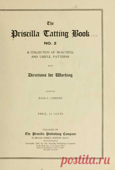 The Priscilla tatting book ..