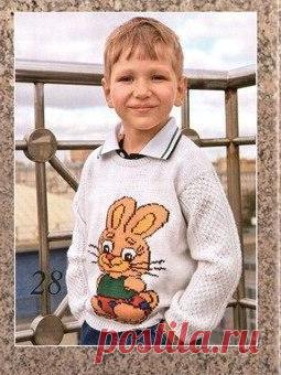 ВЯЖЕМ. Кофта с рисунком 