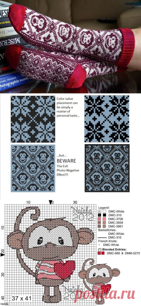 Обезьяно-изделия к Новому году | izba-vyazalinya