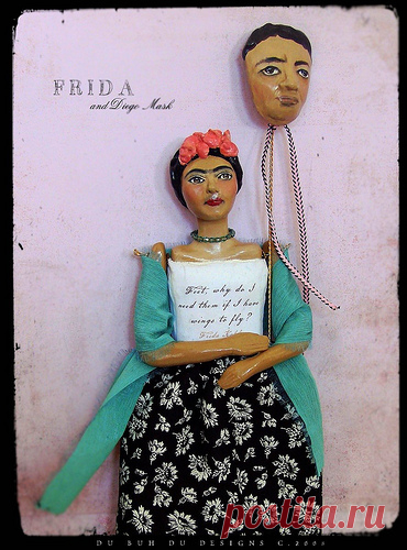 Frida Kahlo Doll and Diego Mask | Flickr - Photo Sharing!