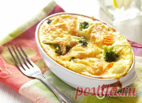 Запеканка с курицей и тыквой