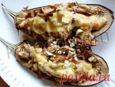РЕЦЕПТЫ | Баклажаны с сыром и сосисками