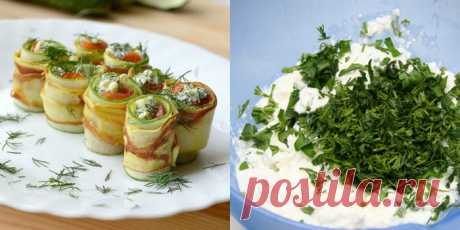 Варианты начинки для рулетиков из кабачков: каждый раз новый вкус