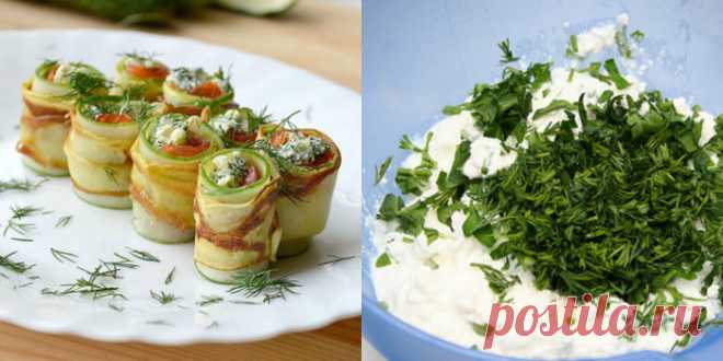Варианты начинки для рулетиков из кабачков: каждый раз новый вкус