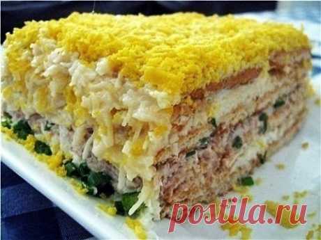 Рыбный салат с крекерами Шустрый Повар (Zippy Chefs): Рыбный салат с крекерами.Ингредиенты:2 пачки несладких круглых крекеров1 баночка любых рыбных ...