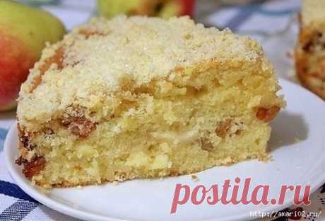 Почти шарлотка- но вкуснее!Домашний яблочный пирог.