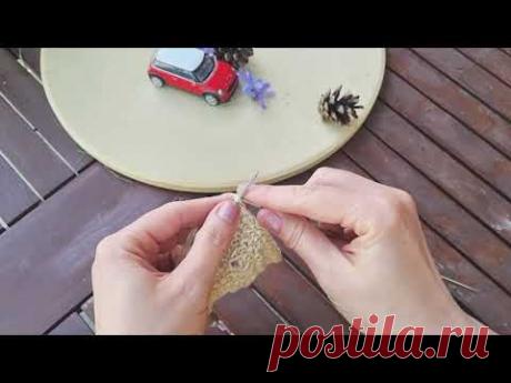 Рельефно-ажурная сеточка❤️🧶knitting pattern🧶bunana.