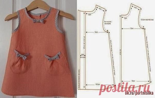 Летние платья для девочек. Простые выкройки