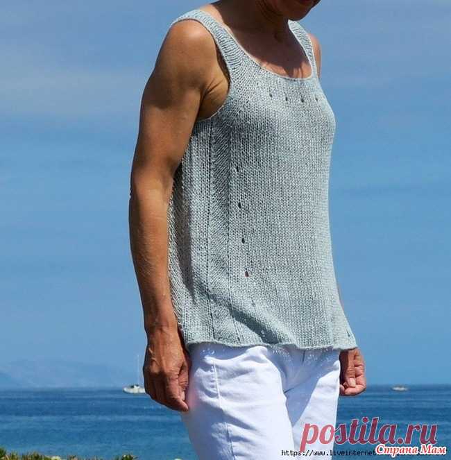 Топ Big Wave от Heidi Kirrmaier. Спицы. Размеры: XS (S, M1, M2, L1, L2, XL).  По окружности груди: 81 (87, 92, 99, 107, 115, 123)см с примерной прибавкой на свободу облегания 2-5см.  Материалы: