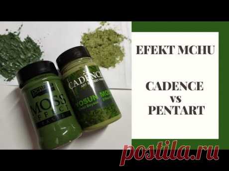 Patrycja próbuje #1 Efekt mchu PENTART | CADENCE | RECENZJA | Moss effect paste/paint - YouTube