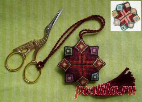 Оранжевый кот - Что такое бискорню, как сшить бискорню, фото - Кривульки бискорню, вышивка, изготовление