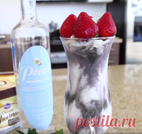 50 Shades of Grey Cocktail - TipsyBartender.com Go all out tonight and try our 50 Shades of Grey Cocktail!  You know you will like it!  Our 50 Shades of Grey Cocktail is made with Ice Cream, Vodka!