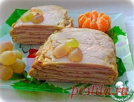 Ленивая, полосатая руляда - кулинарный рецепт