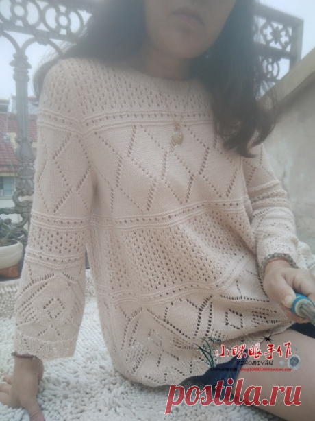 杏花燕语 小眯眼手工_棒针编织作品秀_编织人生论坛