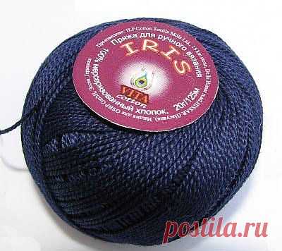 Пряжа Iris Vita - цена 24-28руб., фото | Купить пряжу в интернет-магазине «Первый Рукодельный»Основные характеристики
Производитель 	YarnArt
Состав 	55% хлопок, 45% полиакрил
Вес 	50 гр.
Сезонность 	весна-лето
Длина мотка 	160 м.
Страна 	Турция
Тонкая, мягкая, слегка бархатистая нитка. Очень приятная на ощупь. Хорошо подходит для машинного вязания. Отпаривать аккуратно и только через влажную ткань. Подходит для вязки летних вещей. После стирки изделия из этой пряжи не теряют внешний вид.