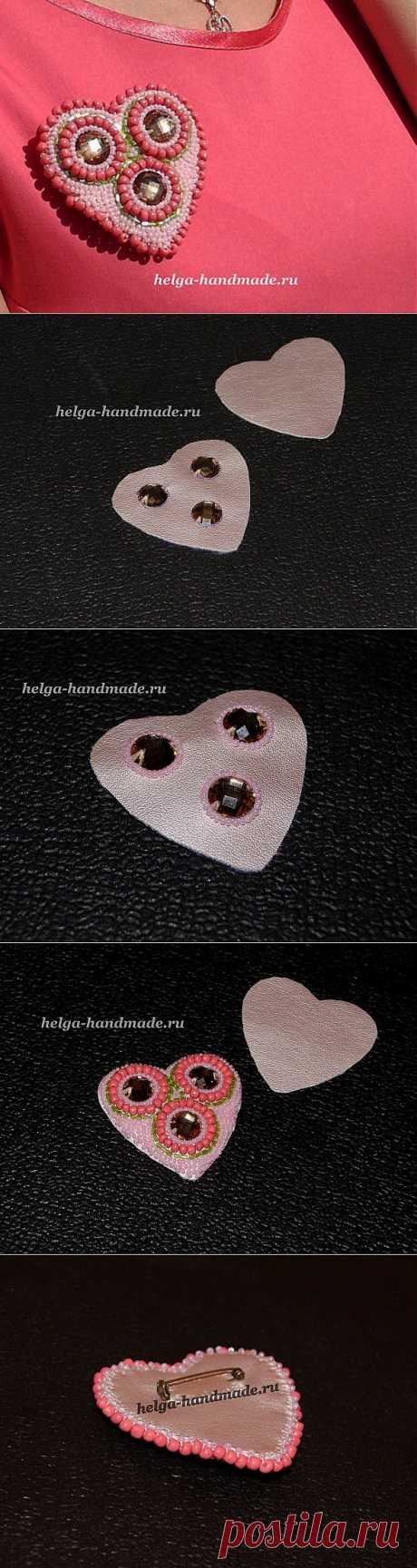 Брошь из бисера своими руками, мастер-класс | helga-handmade.ru