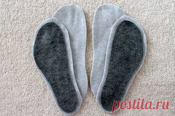 Скандинавские тапочки-слиперы из старого свитера