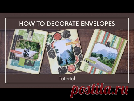 How to Decorate Envelopes Using Bits and Bobs