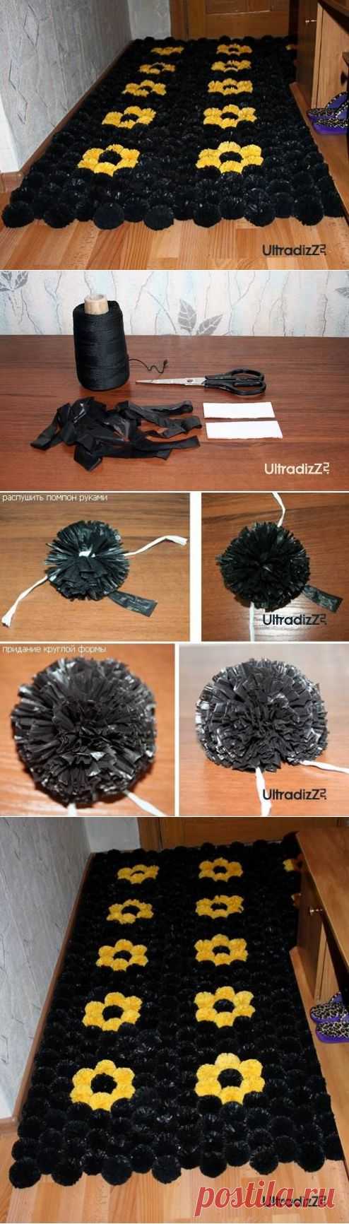 Коврик из пакетов