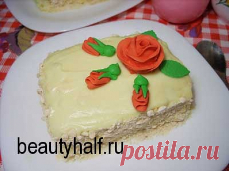 Пирожные безе с кремом