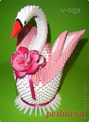 Двойной лебедь - Треугольники - Модульное Оригами - Каталог статей - Бумажная Страна Papercraft