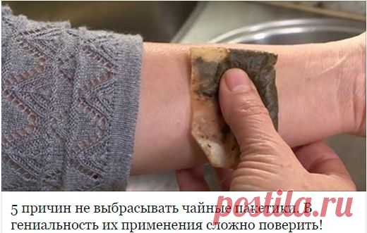 5 причин не выбрасывать чайные пакетики. В гениальность их применения сложно поверить! |