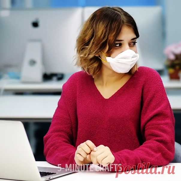 Маска из бумажного полотенца