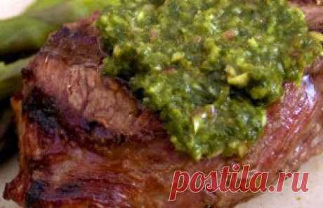 Чимичурри – аргентинский соус к мясу - рецепт