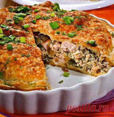 Пирог "Импровизация" - куриный с овощами.