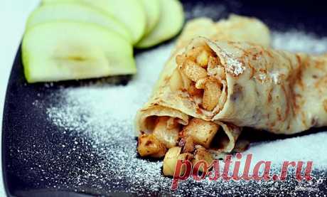 9 вкусных рецептов блинов с яблоками!