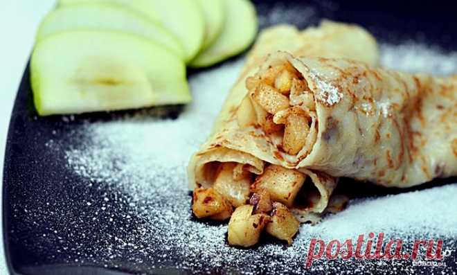 9 вкусных рецептов блинов с яблоками!