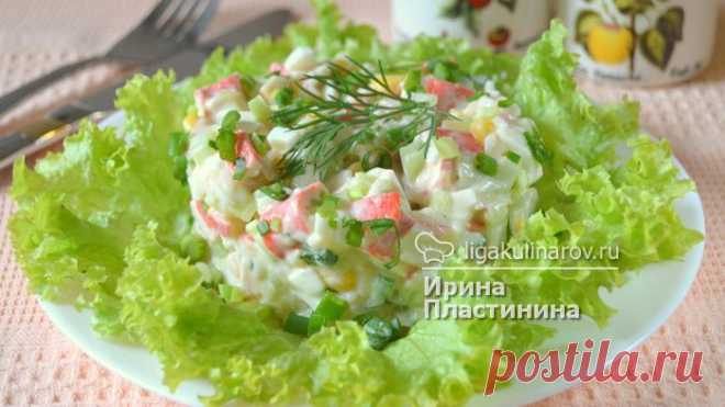 Салат "Адмирал" с крабовыми палочками - Простые рецепты Овкусе.ру
